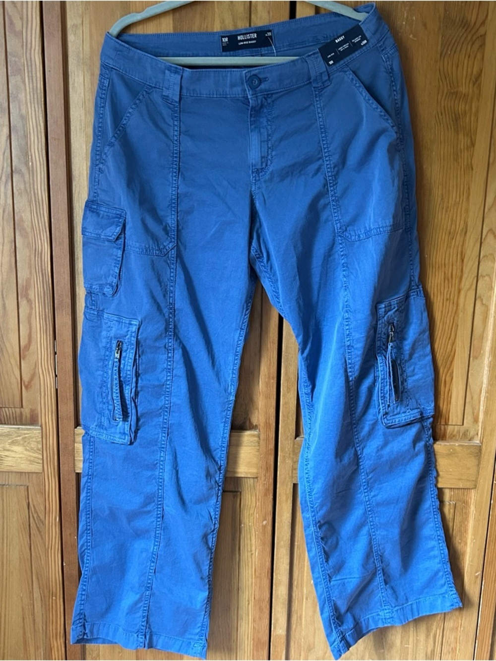 Hollister Blue Cargo Pants with Utility Pockets